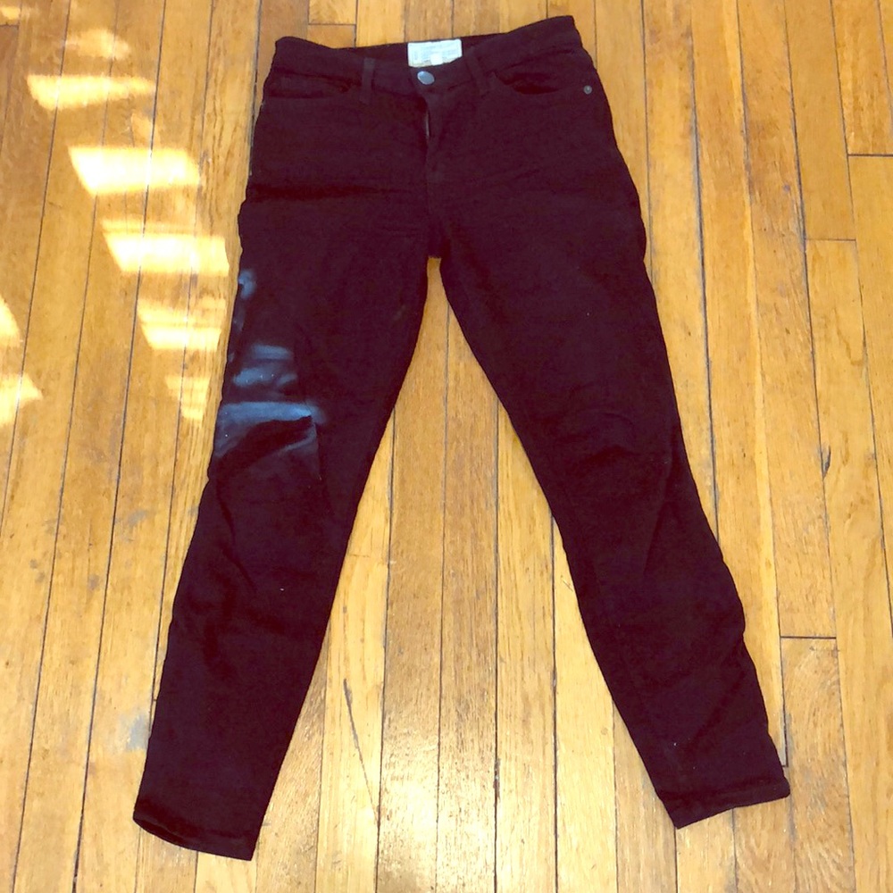Current Elliot high waisted black denim